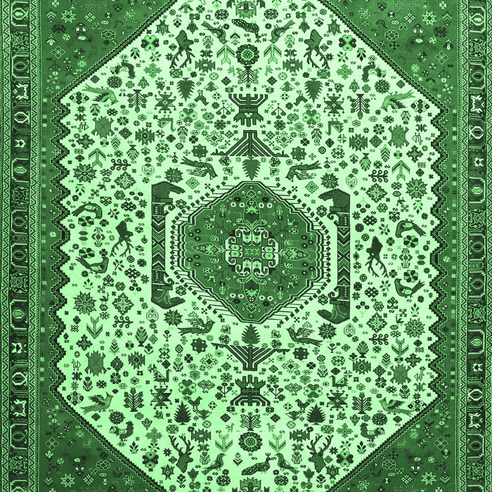 Persian Emerald Green Traditional Rug, tr971emgrn
