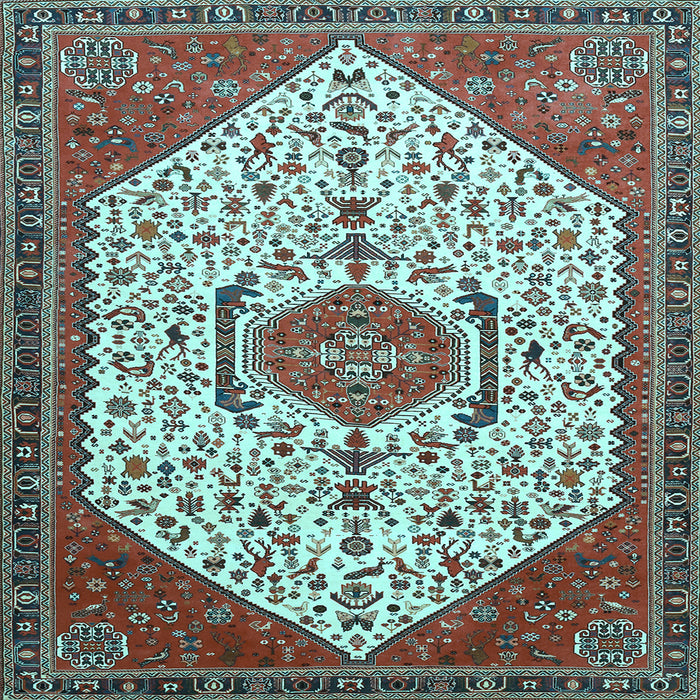Square Persian Light Blue Traditional Rug, tr971lblu