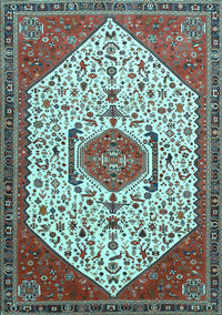 Persian Light Blue Traditional Rug, tr971lblu