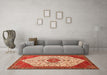 Machine Washable Persian Orange Traditional Area Rugs in a Living Room, wshtr971org