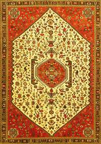 Persian Yellow Traditional Rug, tr971yw