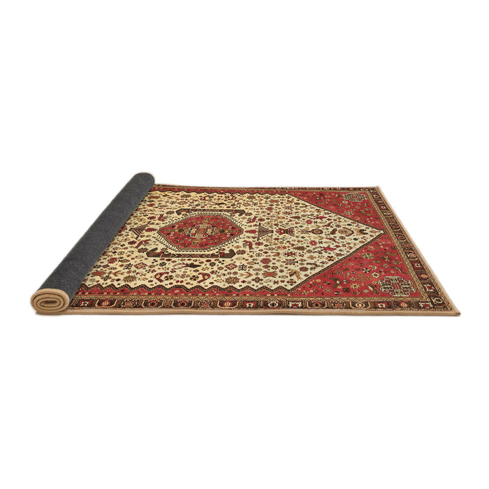 Sideview of Persian Brown Traditional Rug, tr971brn