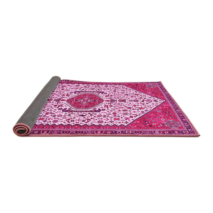 Sideview of Persian Pink Traditional Rug, tr971pnk