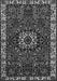 Serging Thickness of Machine Washable Persian Gray Traditional Rug, wshtr972gry