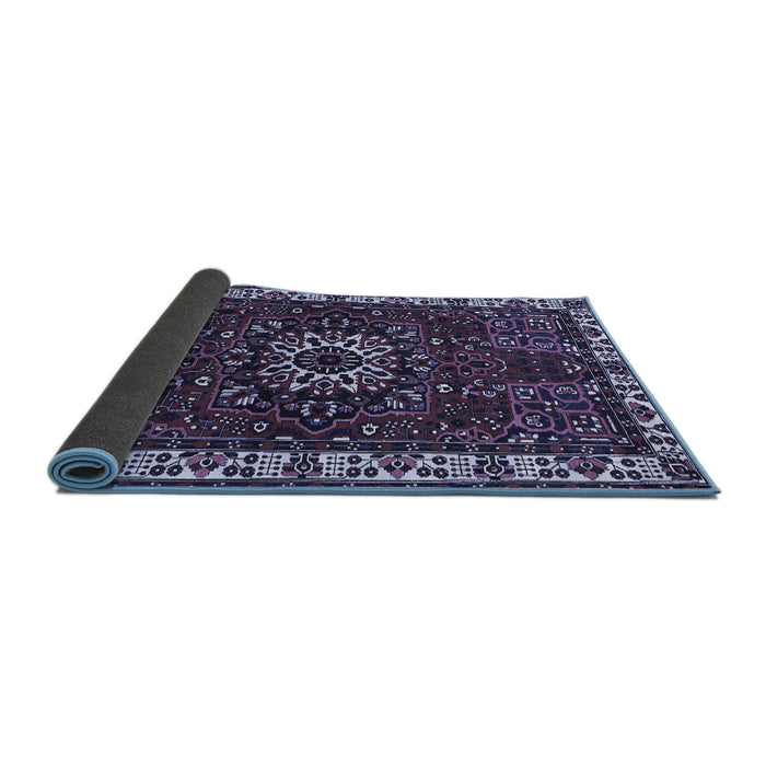 Sideview of Persian Blue Traditional Rug, tr972blu