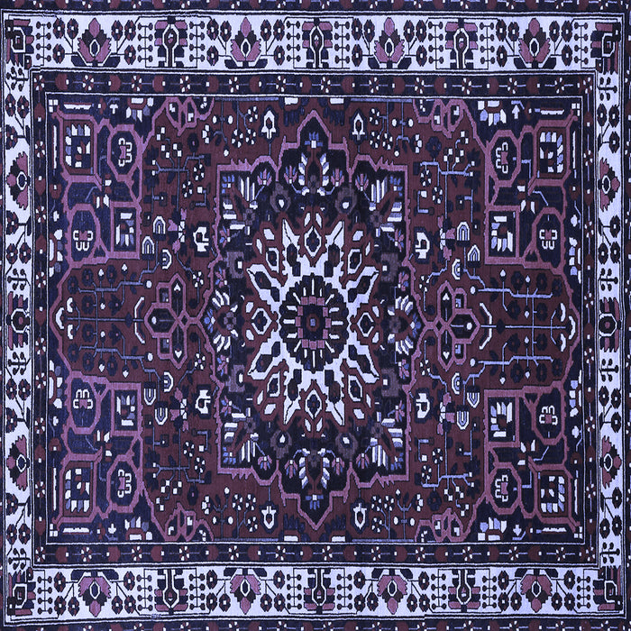 Square Persian Blue Traditional Rug, tr972blu