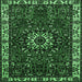Square Persian Emerald Green Traditional Rug, tr972emgrn