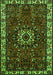 Serging Thickness of Machine Washable Persian Green Traditional Area Rugs, wshtr972grn