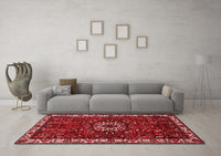 Machine Washable Persian Red Traditional Rug, wshtr972red