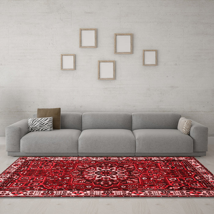 Traditional Red Washable Rugs