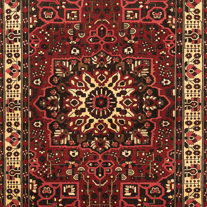 Machine Washable Persian Brown Traditional Rug, wshtr972brn
