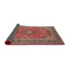 Sideview of Traditional Camel Brown Persian Rug, tr973