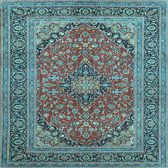 Square Persian Light Blue Traditional Rug, tr973lblu