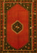 Machine Washable Persian Yellow Traditional Rug, wshtr974yw