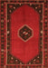 Serging Thickness of Machine Washable Persian Orange Traditional Area Rugs, wshtr974org