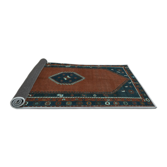 Sideview of Persian Light Blue Traditional Rug, tr974lblu
