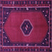 Square Persian Purple Traditional Rug, tr974pur