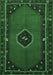 Machine Washable Persian Emerald Green Traditional Area Rugs, wshtr974emgrn