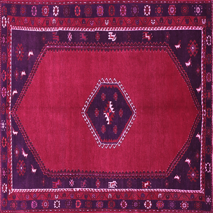 Square Persian Pink Traditional Rug, tr974pnk