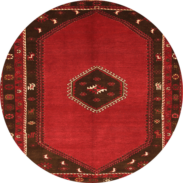 Square Persian Orange Traditional Rug, tr974org
