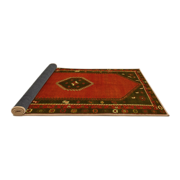 Sideview of Persian Yellow Traditional Rug, tr974yw