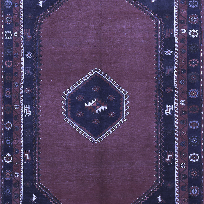 Machine Washable Persian Blue Traditional Rug, wshtr974blu