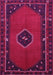 Machine Washable Persian Pink Traditional Rug, wshtr974pnk