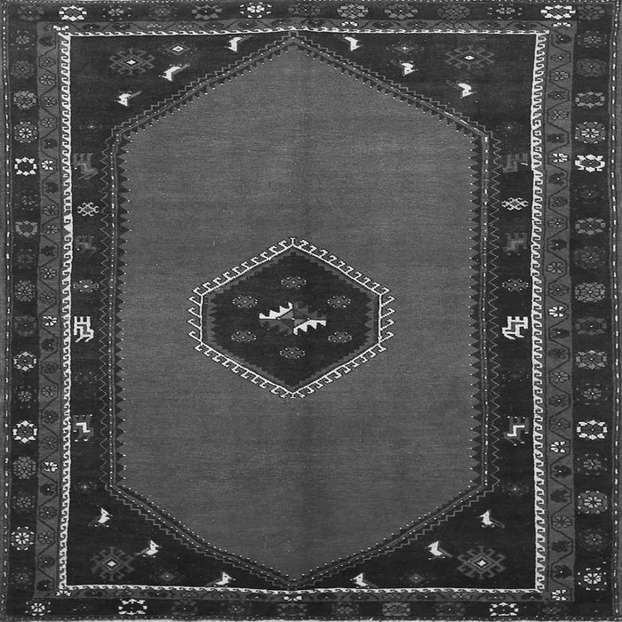 Serging Thickness of Persian Gray Traditional Rug, tr974gry