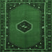 Square Persian Emerald Green Traditional Rug, tr974emgrn