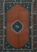 Machine Washable Persian Light Blue Traditional Rug, wshtr974lblu