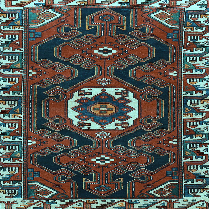 Square Persian Light Blue Traditional Rug, tr975lblu