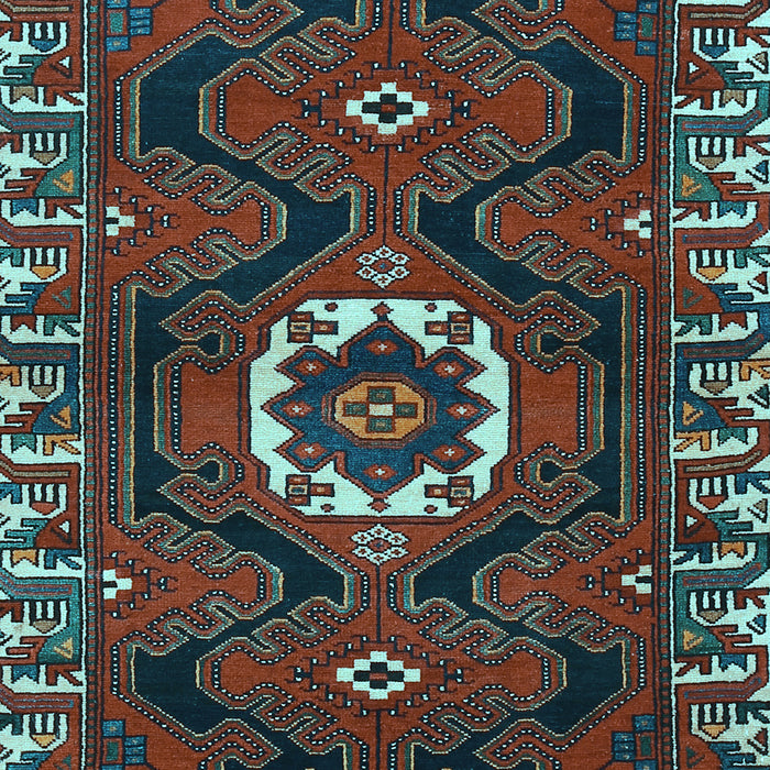 Machine Washable Persian Light Blue Traditional Rug, wshtr975lblu