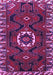 Machine Washable Persian Purple Traditional Area Rugs, wshtr975pur