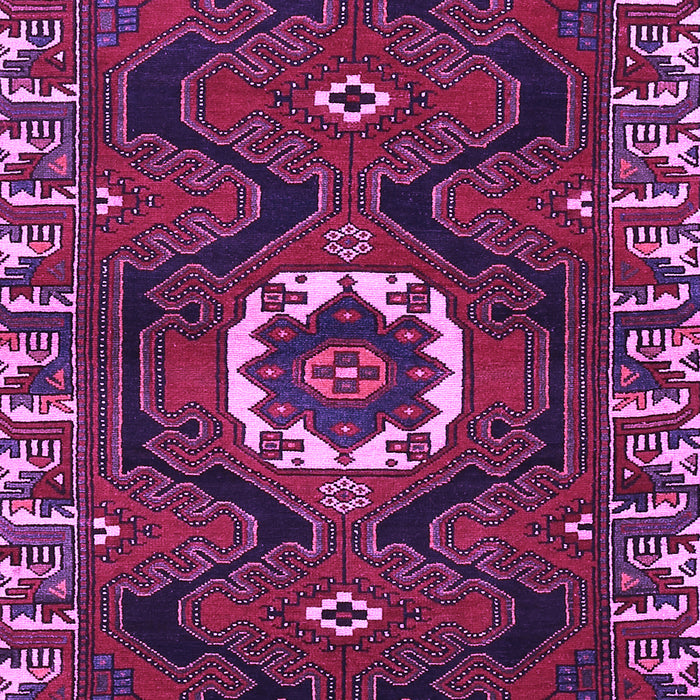 Machine Washable Persian Purple Traditional Area Rugs, wshtr975pur