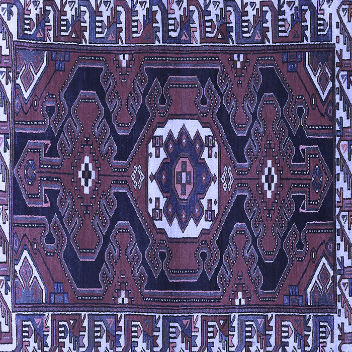 Square Persian Blue Traditional Rug, tr975blu