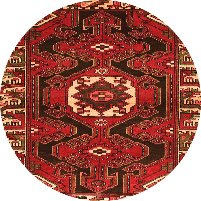 Square Persian Orange Traditional Rug, tr975org