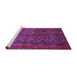 Sideview of Machine Washable Persian Purple Traditional Area Rugs, wshtr976pur