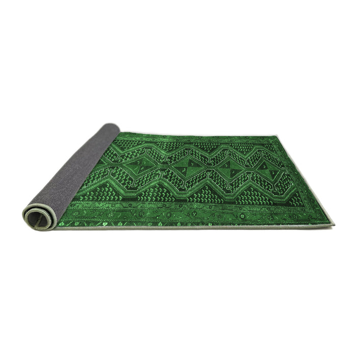 Sideview of Persian Emerald Green Traditional Rug, tr976emgrn