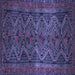 Square Persian Blue Traditional Rug, tr976blu