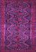 Machine Washable Persian Purple Traditional Area Rugs, wshtr976pur