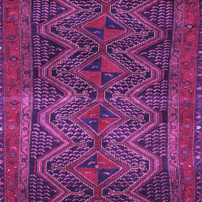 Machine Washable Persian Purple Traditional Area Rugs, wshtr976pur