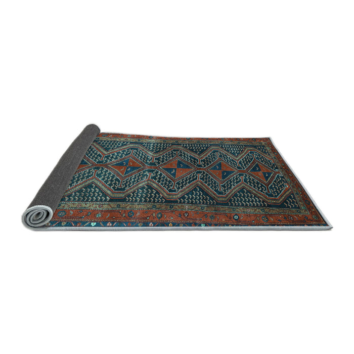 Sideview of Persian Light Blue Traditional Rug, tr976lblu