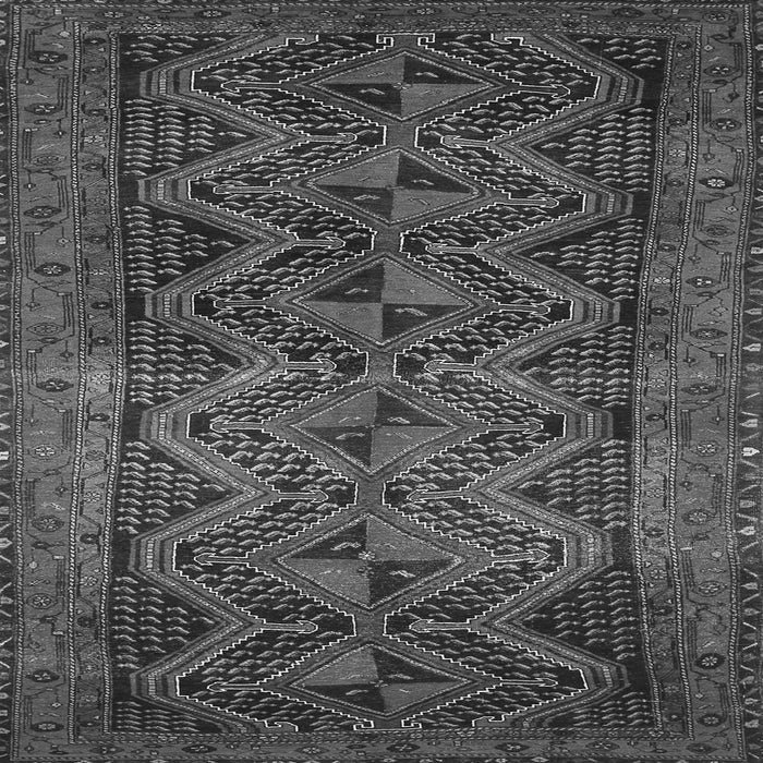Serging Thickness of Persian Gray Traditional Rug, tr976gry