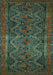 Persian Turquoise Traditional Rug, tr976turq