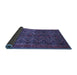 Sideview of Persian Blue Traditional Rug, tr976blu