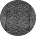 Square Persian Gray Traditional Rug, tr976gry