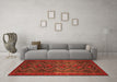Machine Washable Persian Orange Traditional Area Rugs in a Living Room, wshtr976org