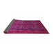 Sideview of Persian Pink Traditional Rug, tr976pnk