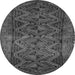 Machine Washable Persian Gray Traditional Rug, wshtr976gry