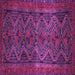 Square Persian Purple Traditional Rug, tr976pur